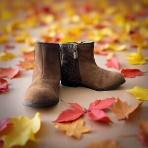 Michael Kors Toddler Boots Size 8 Leopard Zip EUC